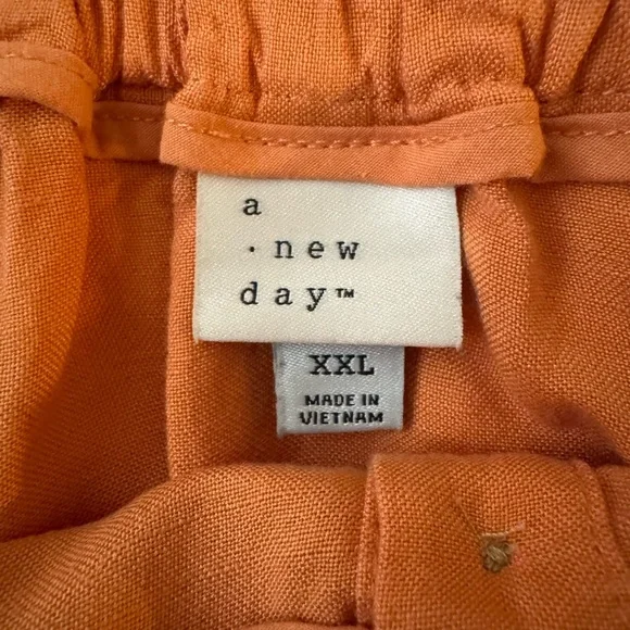 Orange Button-Down Women's Skirt XXL - Picture 8 of 8